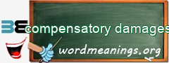 WordMeaning blackboard for compensatory damages